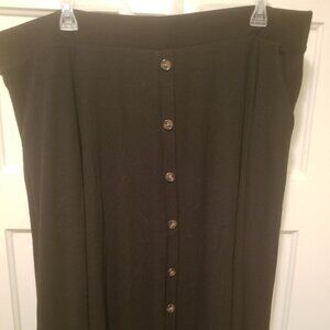 Torrid Button Ribbed Midi Skirt